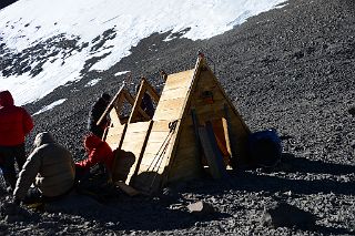 15 We Arrived At Independencia Hut 6390m After Climbing 3 Hours From Colera Camp 3 On The Climb To Aconcagua Summit.jpg